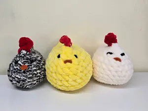 Chunky Crochet Chicks Handmade Mabel Chick