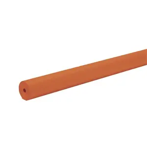 212 MAIN Durable 48x200ft Kraft Fiber Paper Roll - Smooth Finish, Rainbow Kraft Duo-Finish, Light-Weight, Orange - for Office Stationery, Gift Wrapping
