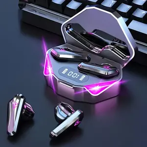 Wireless In-ear Design Earphone, Noise Cancelling Gaming Headset, Sports Headset with Power Display & Light for Sports Running Call, TWS Wireless Headphones