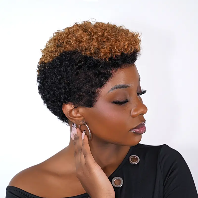 【 New In 】Dultev 13x6 Wear Go Pixie Cut Wigs 010 for Women 180% Density Glueless Lace Front Layered Luxury Beauty Curly HD Human Hair Wig
