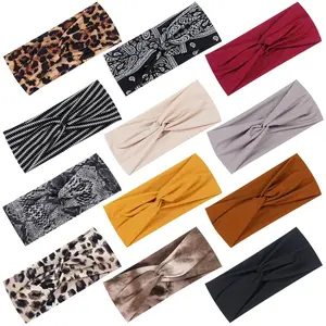 12 Pack Headbands for Women, Soft and Comfortable Headbands, Washable, Fashionable Sports Hairbands, Wide Non Slip Workout Yoga Sport Headbands for Adults