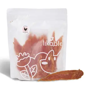 Chicken Jerky Dog Treat – High Protein Low Fat Healthy Snack, Tender Chewy Chicken Strips with Pea Protein, All Natural, Training Reward Treats for Dogs, Hand-Made, Soft Healthy Dog Snack for Small & Senior Dogs, 100g,200g,300g Shelf Life 18M