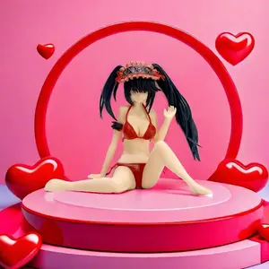 Anime Figurine Statue, Sexy Swimsuit Handheld Model, Secondary Dimension Machine Box Decoration, Date a Live Tokisaki Kurumi Collectible