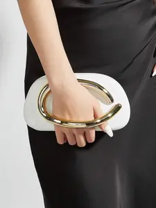 Elegant Minimalist Handbag for Women, Fashion Monochrome Clutch for Parties, Versatile Gift Choice, Stylish and Practical Accessory