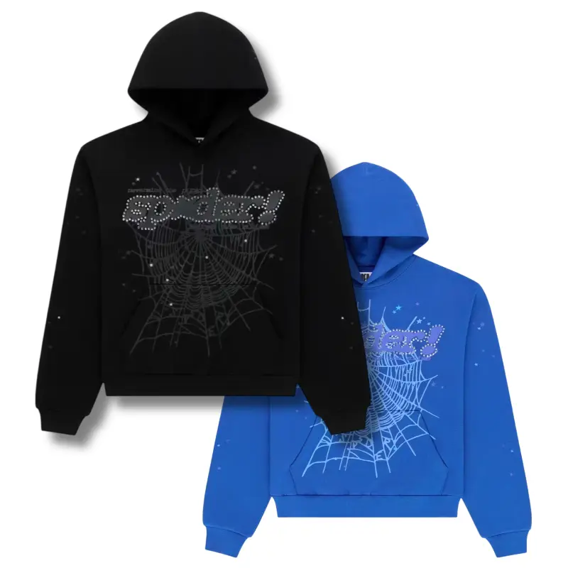 Y2K Hip Hop Spider Graphic Hoodie | Vintage Streetwear Pullover Sweatshirt for Youth & Adults | Retro Urban Fashion, Casual Graphic Top & Couple Matching Style
