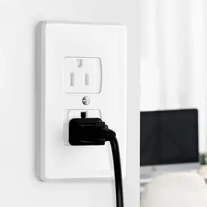 3-Pack Safety Innovative Self-Closing Socket Covers, 3 Inch X 4.75 Inch, Childproof Wall Outlet Plug Protector ()