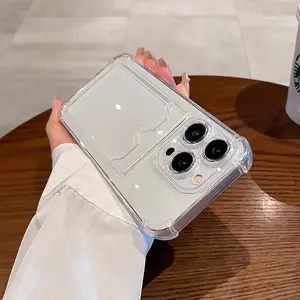 Transparent card holder for printing photos suitable for 15/14promax mobile phone case 11 new iphone13 couple men and women max silicone anti-fall xr high-grade soft 12 Protection Durable