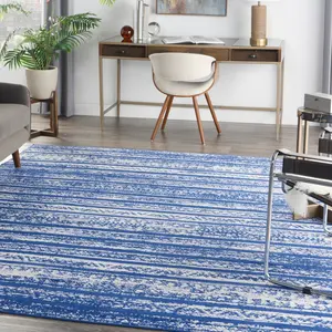 Nourison Whimsicle Machine-Made Boho Area Rug, Bohemian Look, Geometric Design, Polyester Fiber, Easy-Clean Indoor Area Rug