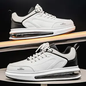 Men's fashionable casual trend sports shoes with full-palm air cushion design, stylish and casual shoes for jogging, fitness shoes, breathable, comfortable, anti-slip and durable men's sports shoes. Boy Runner Sneaker Footwear
