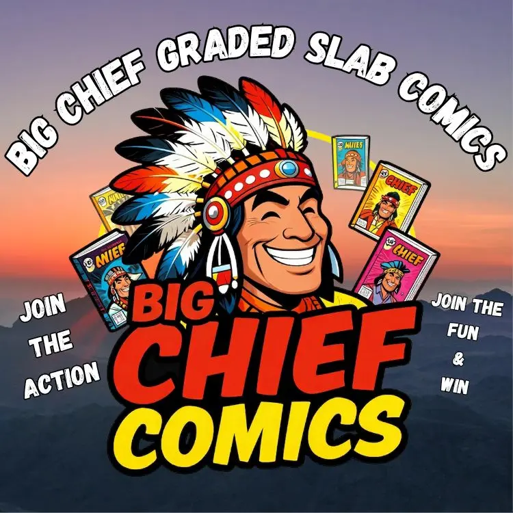 BIG CHIEF COMICS High Graded Slab Comics - Essential for Collectors Join the Action & Win Today