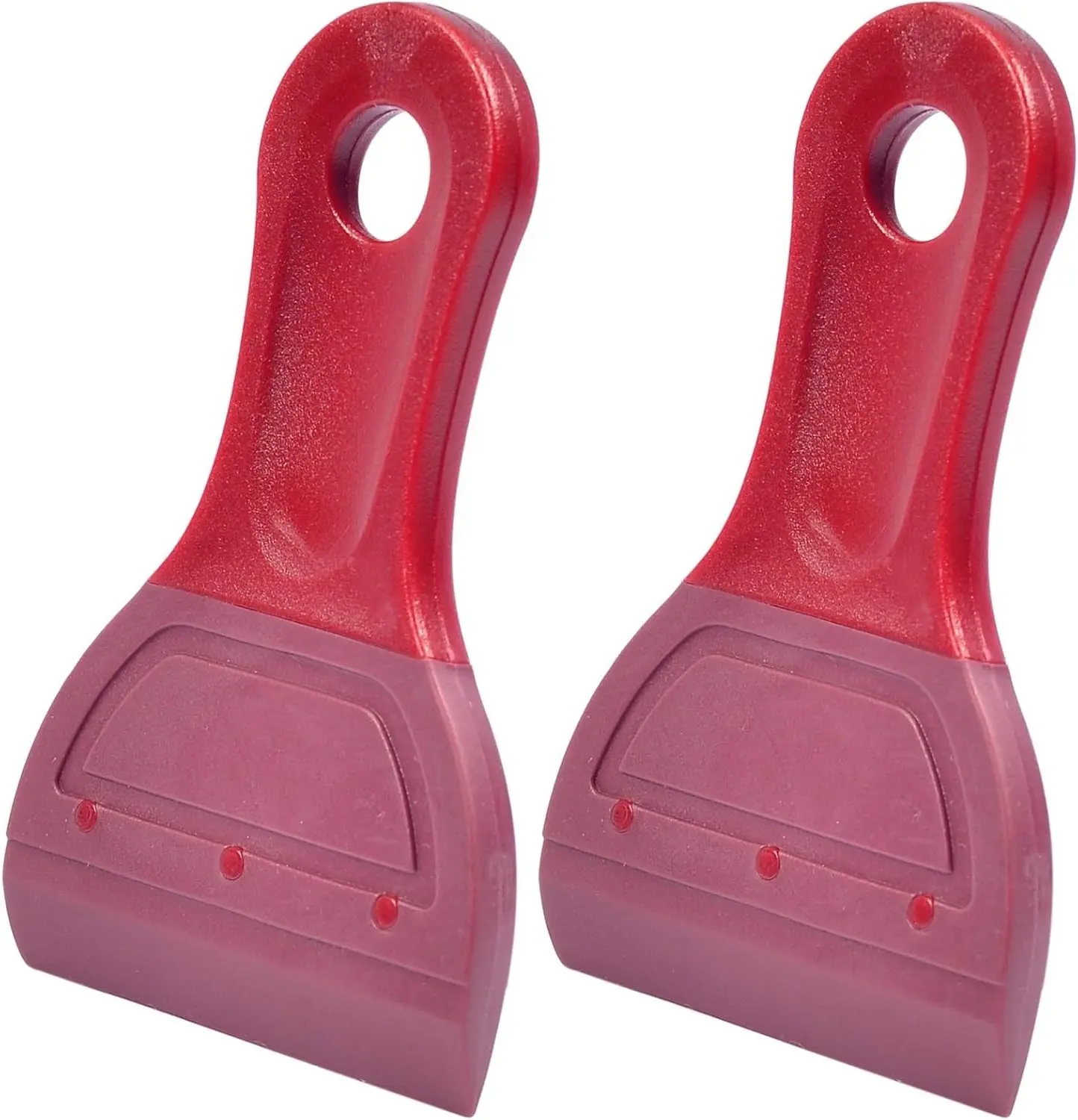 Extra Small Squeegee with Soft Rubber Blade, 2 Inch Mini Size for Screen Printing, Chalk Paste, Ink, Self-Adhesive Vinyl, Desktop Cleaning, Pack of 2