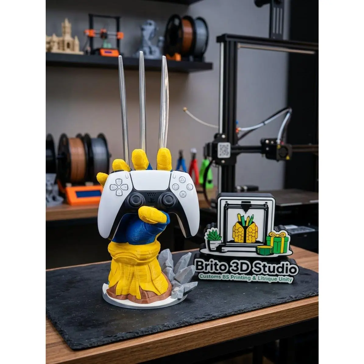 Claw Hand Gaming Controller Stand | 3D Printed Holder | Universal Gamepad Display | Gamer Gift
