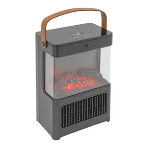 110V 2000W 3D Fireplace Heater 215.28ft² 3 Heating Modes Remote Control For Home Office Indoor Heating Indoor Ambience Heater Christmas Fireplace Decor