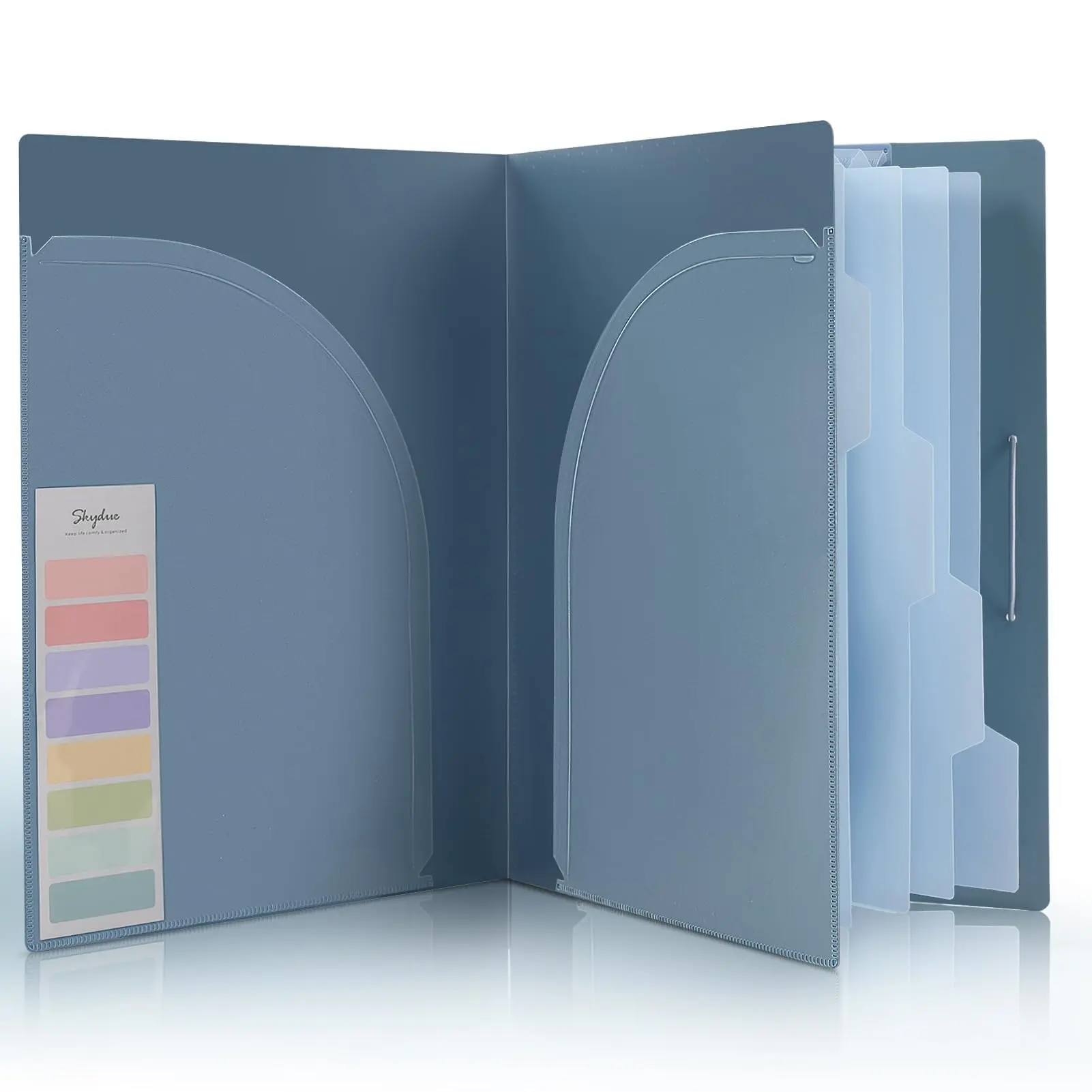 SKYDUE 5-Pocket Expanding File Organizer, Portable Accordion Folder with Pockets for School Office