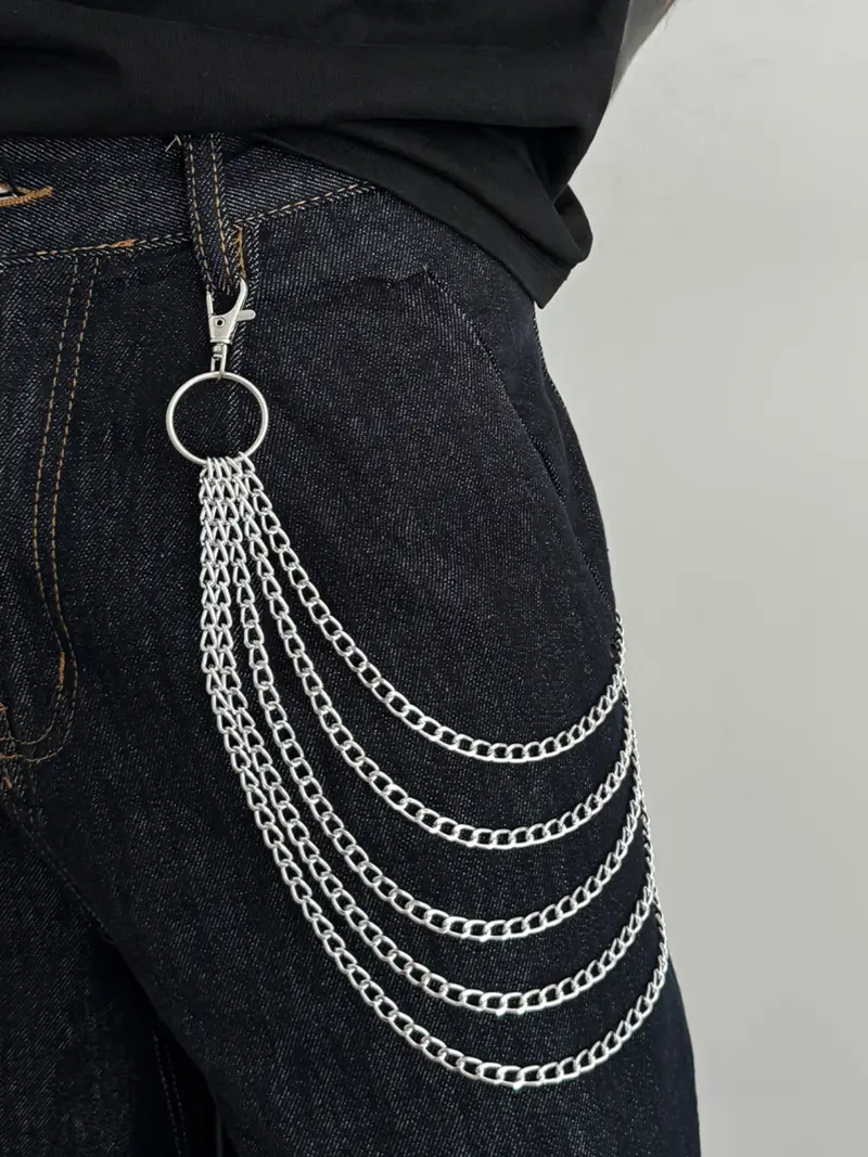 Twisted 1 1/4 chain belt tassel Gold Braided Rope Belt: Women main image 4