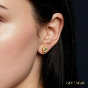 LG028 Hexa Brilliance Handmade Earrings
