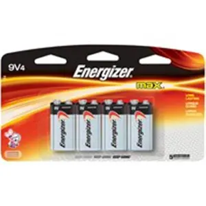 Energizer Battery 522BP-4H Energizer Max Alkaline 9V - 4 Pack