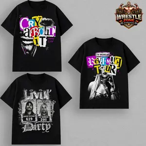 Liv Morgan Dominik Mysterio Revenge Tour T-Shirt Cry About It Tee Women Wrestling Graphic Shirt WWE Inspired Unisex Streetwear Viral