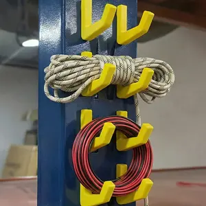 2/4pcs Heavy-Duty Plastic ABS Pegboard Hooks for 10.3mm Aperture, Contemporary Wall Mount, Easy Install, Strong Load-Bearing Capacity, Brushed Surface, Suitable for Shelves and Garages