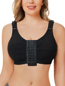 Women's Wireless Shapewear Bra, Basic, Adjustable Straps, Full Coverage, Moderate Support, Backless Design, All Seasons, Tight-Fit, Unlined Breathable Bra