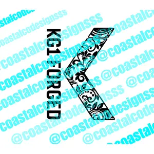 KG1 FORGED LOGO DECAL TOOLED