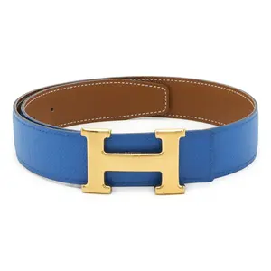 Pre-owned HERMÈS Calfskin Small Leather Goods Hermes H Belt Belt