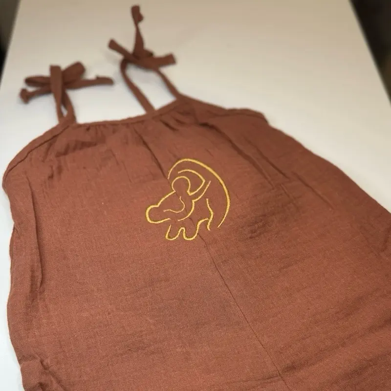 Wildly Cute: Simba-Inspired Toddler Romper summer outfit
