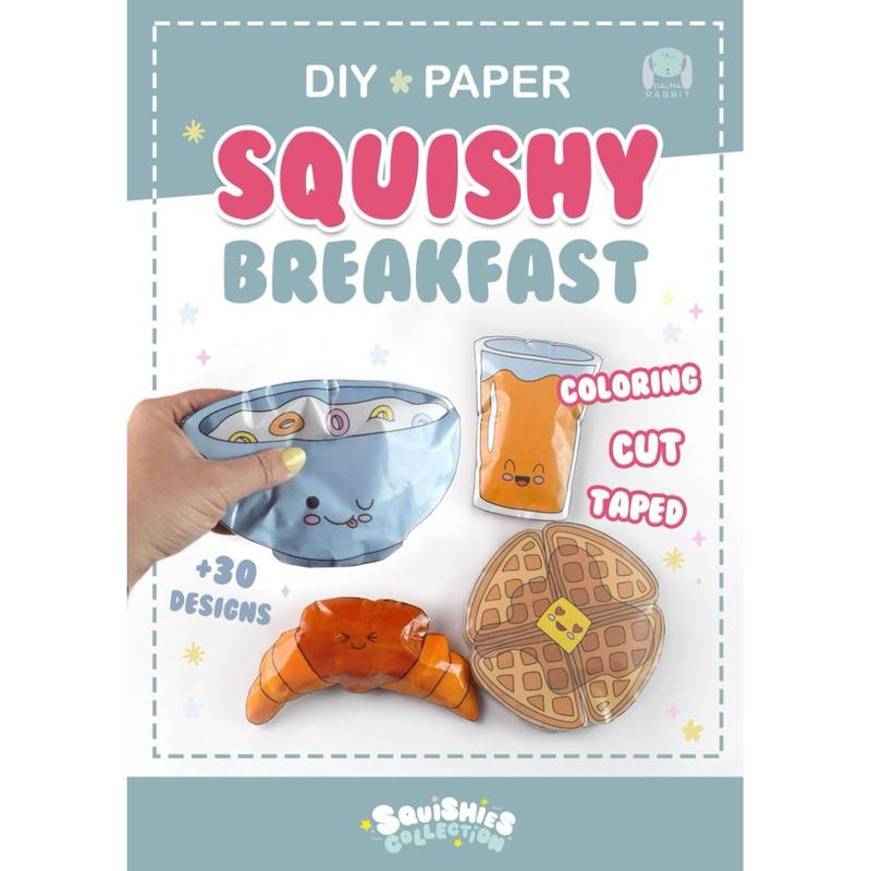 Paper Squishy Breakfast: DIY coloring and craft book. Create cute squishies toys. (Squishies Collection) Paperback – March 9, 2023