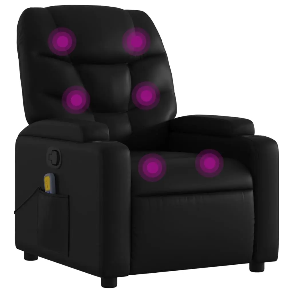 vidaXL Massage Recliner Chair Reclining Armchair for Elderly Faux Leather 3206052