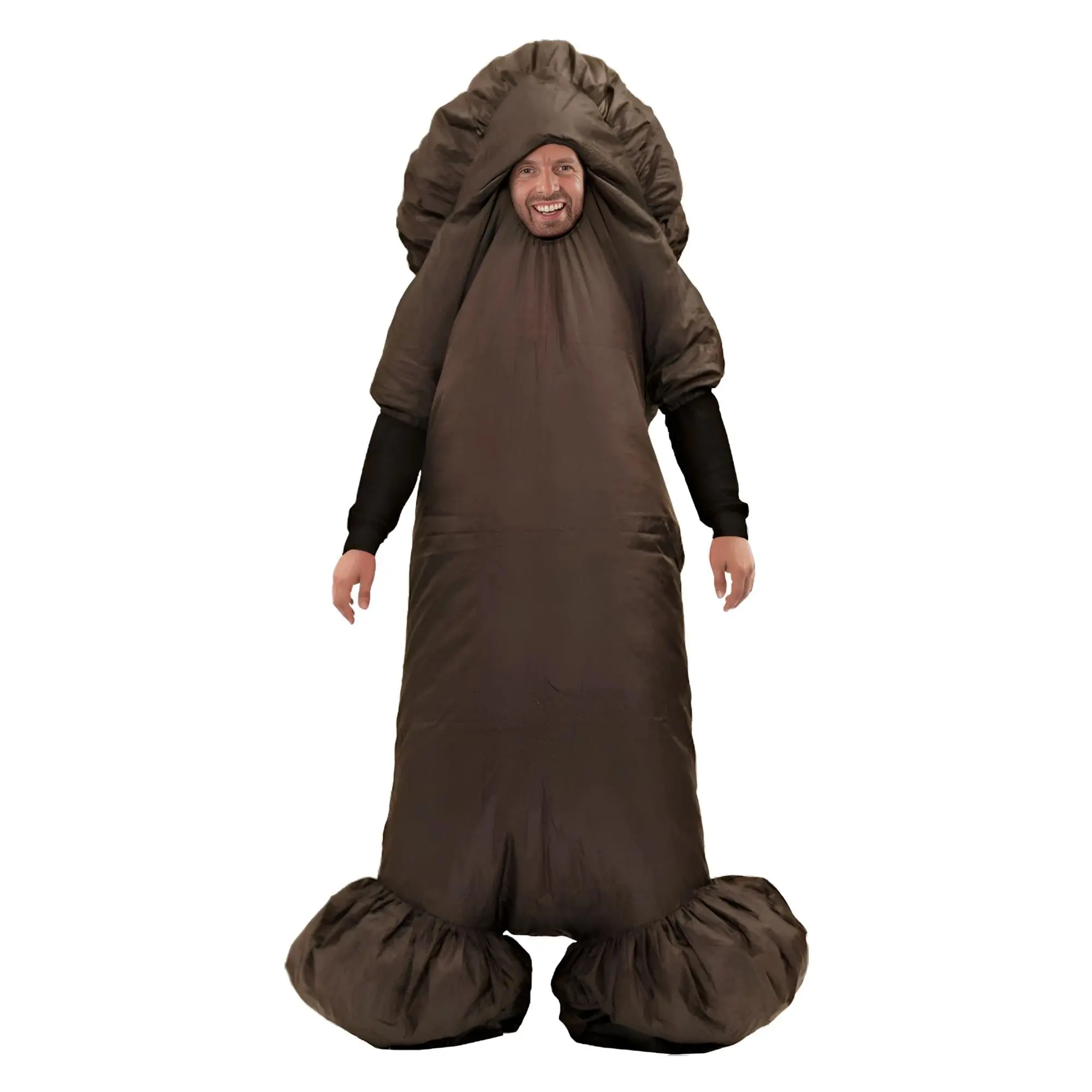 Menswear Inflatable King Dong Penis Adult Costume, Men's Special Occasion Clothing Accessory