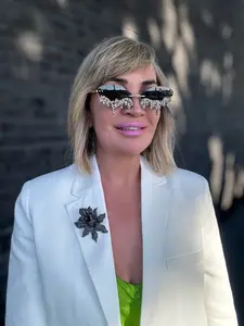 Rhinestone Black Orchid Brooch, In a Gigt Box