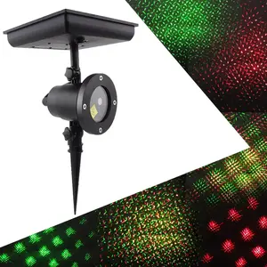 Solar Outdoor Garden Lawn Stage Effect Light Waterproof Fairy Laser Projector Landscape Lamp For Christmas Party New Year Decor