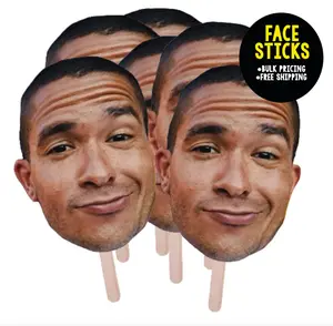 Face Stick, Face On a Stick Prop, BIG Photo Face Stick, Big Head on a Stick, Bachelorette Prop Sticks, Bachelorette Head, Big Head Cut Out