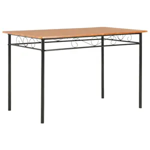 vidaXL Dining Table, Kitchen Table for Breakfast Dinner, Dining Room Table for Home Adults & Children, Dining Furniture, Modern Style, Brown MDF 281402