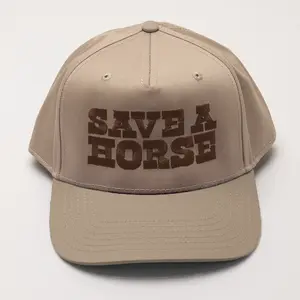 Texas Embroidered Canvas Trucker Hat - Save a Horse