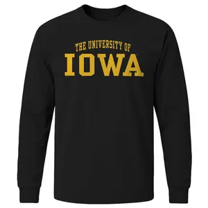 University of Iowa Classic Long Sleeve T-Shirt (Black)