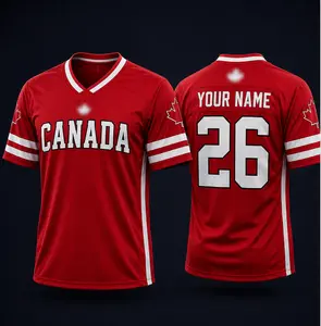 [Custom Name & Number] Canada Football Fan Jersey, Canada National Team Inspired Graphic Jersey, Canada Flag Soccer Supporter Jersey, North America Streetwear Football Jersey, Canada Soccer Fan Graphic Tee, Retro Canada Football Shirt