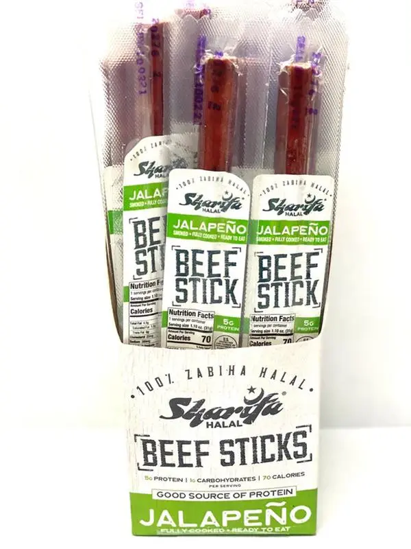 JALAPEÑO HALAL BEEF STICK BOX (16 Sticks) JALAPEÑO HALAL BEEF STICK BOX (16 Sticks)
