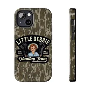 Little Debbie Snack Hunting Team Southern Camo Style Heavy Duty Tough Phone Case Shockproof Drop Protection Durable Hard Cover Aesthetic for iPhone 11 12 13 14 15 16 17 Pro Max Plus