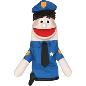 Get Ready  policeman puppet- Caucasian- 18 inch