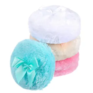 4pcs Large Powder Puff, 3.5 In Dusting Powder Puff,Soft Washable Reusable Powder Puffs for Body Powder,Loose Powder Puffs Wet Dry Makeup Tool for Baby & Kid & Adult