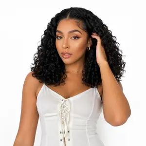 [Only $49=18 Inch human hair wig] 13x4 18 Inch Jerry curly Lace Front Wigs Human Hair Brazilian Human Hair 180 DensityHuman Hair Wig with Baby Hair Wig For black women