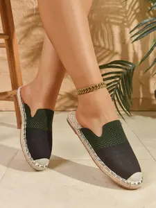 Women's Charming Half-Slip-On Shoes, Summer New Arrival, Versatile Flat Sole, No Heel, Fisherman Style, Slip On Espadrille, Perfect for Outdoor Wear