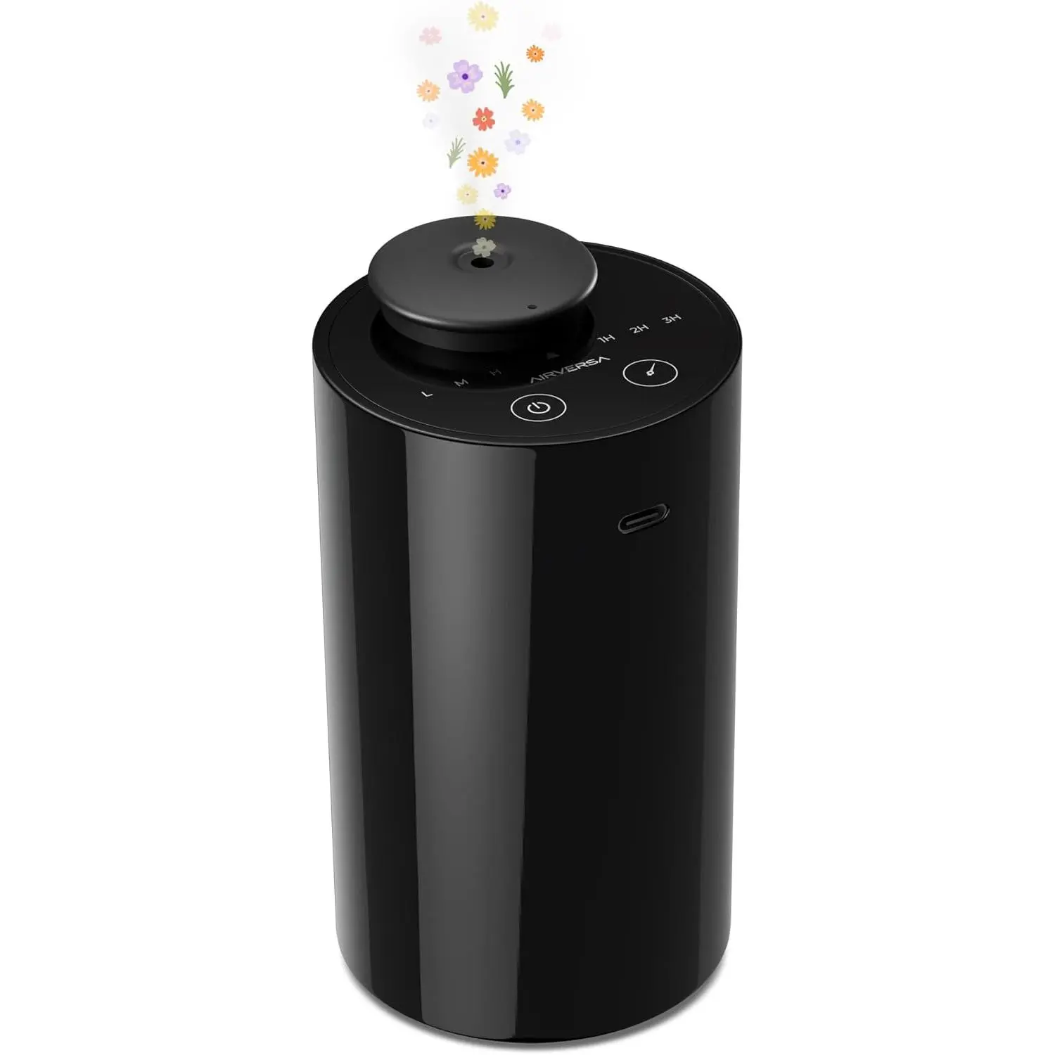 Waterless Fragrance Oil Diffuser Gift Set -Battery-0perated Aromatherapy Diffuser, No-Water Essential Oil Diffuser for Home & Office Usb Powered Cordless Lightweight Green Touch Controls Safe
