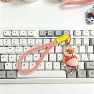 Extended Keychain 3D Plump Shiba Inu Belly Keychain, Multi-Functional Hanging Hook, Funny Prank Toy, Decorative Key Holder