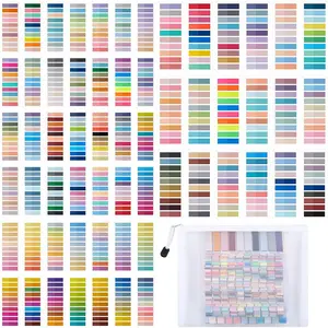12000 count Sticky Tabs for Books Transparent Sticky Notes with Storage Bag Multicolored Annotation Tabs Writable Page Markers Book Flags Strip for Annotating Reading Supplies Bookish