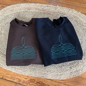 Boot Stitch Embroidered Crewneck Sweatshirt