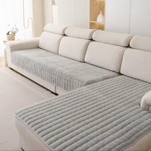 Solid Color Sofa Cover, 1 Count Durable, Sofa Protector for Home Living Room, Sofa Protector for 1-4 People, L-Shaped Sofa, Soft Sofa Protector