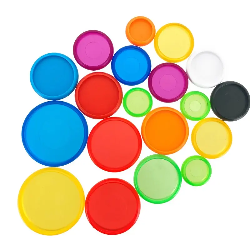 500pcs Transparent Plastic Binding Rings for Discbound Discs Notebook Planner Loose-leaf Mushroom Hole Binding Accessories