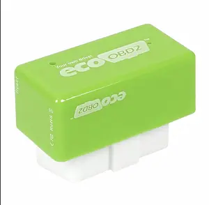 EcoOBD2 Fuel Saving Diagnostic Tool, OBD Port Connector for Gasoline Cars, 15% Efficiency Boost, Plug & Drive, Easy Installation, Safe Engine Tuning, Green & White Design, All-Season Universal Fit Automotive Tool